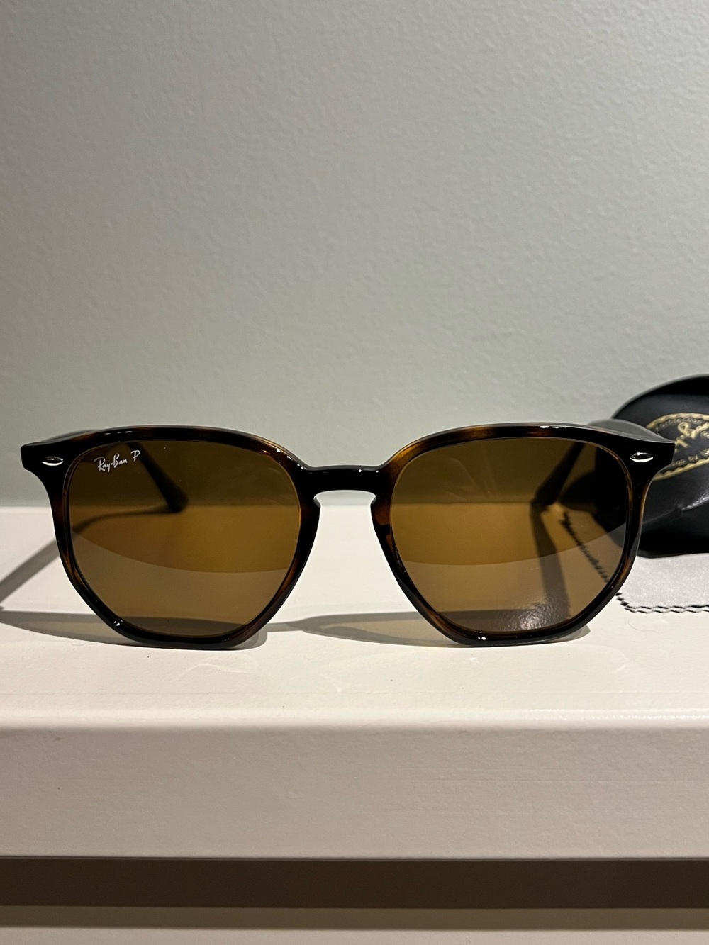 Ray-Ban Brown Tortoise Frame Sunglasses with Brown Lenses
